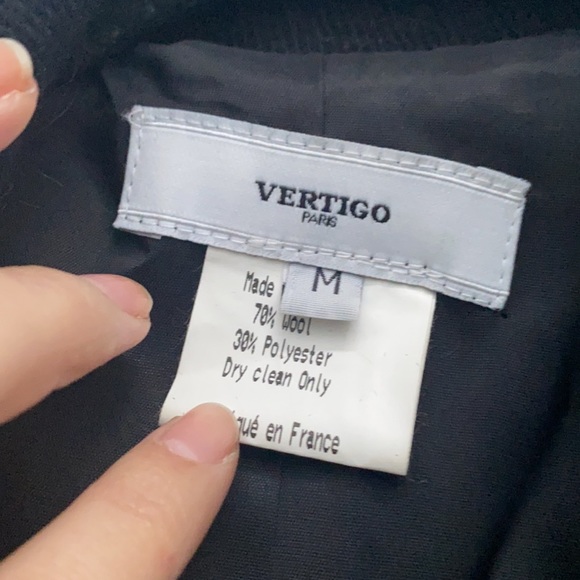 🍁VERTIGO🍁 wool biker/bomber jacket - Picture 2 of 3